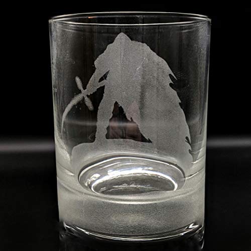 Lumengrave Kylo Ren Light Saber Engraved Whiskey Rocks Glass thumb #2