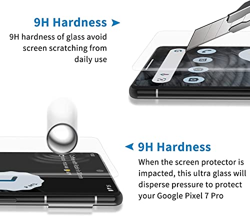Image of STP FEEL Premium Curved UV Tempered Glass For Google Pixel 7 Pro (Transparent, Pack of 1) Advanced Border Less Full Screen Coverage UV Screen Protector Guard