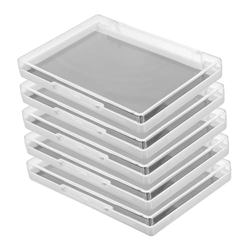Healeved 5 Piezas Bandeja Magnética Paleta Magnética Paletas De Sombras De Ojos Para Mujeres Vacío Magnético Contenedores Resaltador Placa De Sombra De Ojos Placa De Maquillaje El Plastico