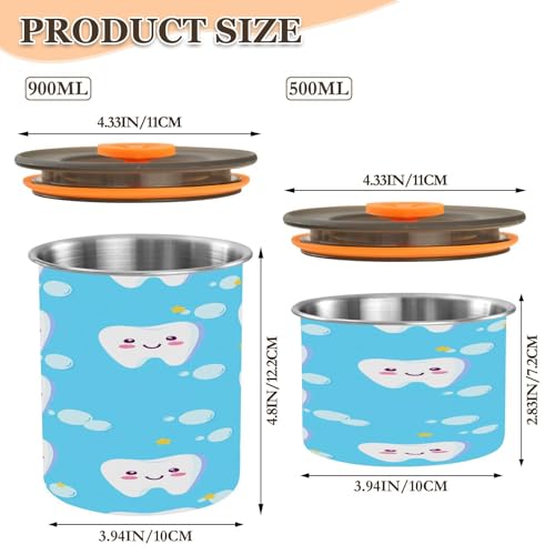 Contenedor de Café Hermético de Acero Inoxidable 17oz miniatura 2