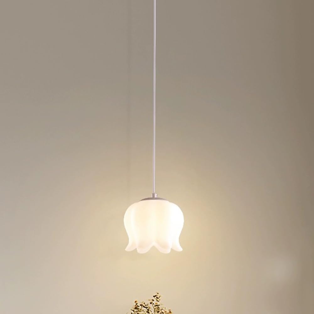Mini lámpara para isla de cocina en cristal moderno y decoración nórdica