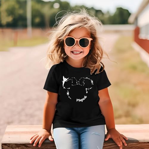Image of Princess Magical Short Sleeve Tee Toddler Girls Holiday Vacation Kids Top