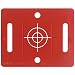 Produktbild Vermessungsplakette RS71 | rot | mit Fadenkreuz | zur schnellen Positionierng mit gängigen Meßgeräten
