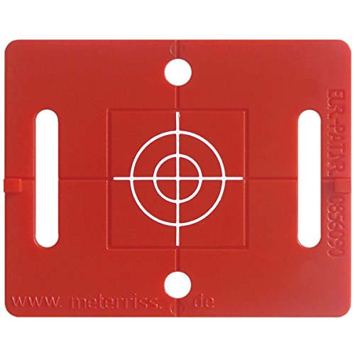 Preisvergleich Produktbild Vermessungsplakette RS71 / rot / mit Fadenkreuz / zur schnellen Positionierng mit gängigen Meßgeräten