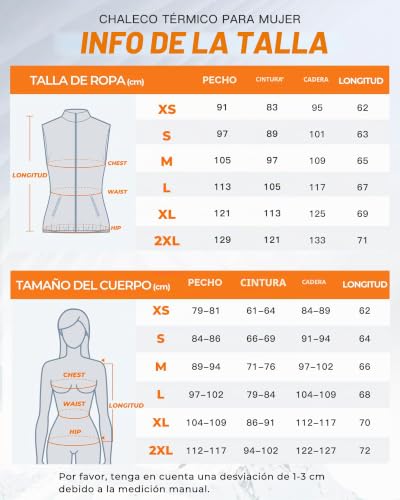 Chaleco calefactable de mujer para ir abrigada con estilo en tus rutas de montaña 6