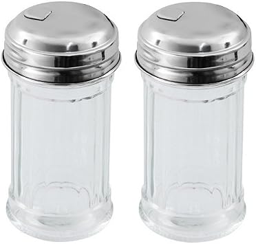 mikken Viva-Haushaltswaren Gabriele Hesse e.K. 2 Mini Sugar Shakers/Sugar Dispensers American Style Height 8.5 cm/Diameter 4.5 cm