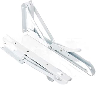 Shelf Bracket Countertop Support Bracket 2 Pcs Folding Metal Shelf Brackets Heavy Duty Shelve Bracket with Screws, Wall Mounted Shelving Support Easy to Install (Size : 12inch(30cm))