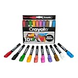 Crayola Bullet Tip Acrylic Paint Markers (10ct), Adult Coloring Marker Set, Coloring Book Art Supplies, For Drawing, Journaling & Construction Paper Crafts