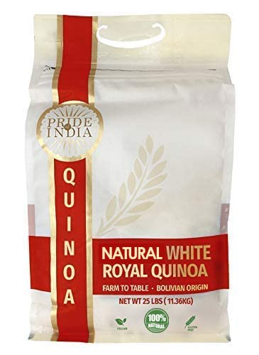 Natural Royal Bolivian White Quinoa, 25 Pound