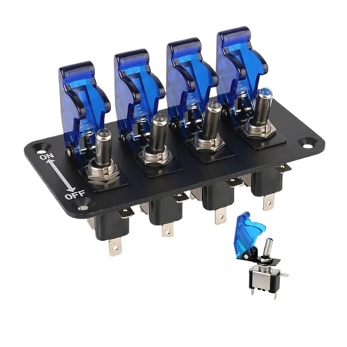 Panneau d interrupteur a bascule 12V 20A avec indicateur LED de demarrage
