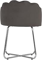 Vista 10 de Hillsdale Catalina Vanity Stool for Make-up Rooms and Bathrooms Gris-oscuro