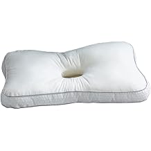 Ear Piercing Pillow Side Sleepers with Ear Hole, Relief Ear Pressure Ear Pain, Decompress,Pain Relief Ear Pillow for TMJ, CNH & Neck Stenosis,Protect Ears, White