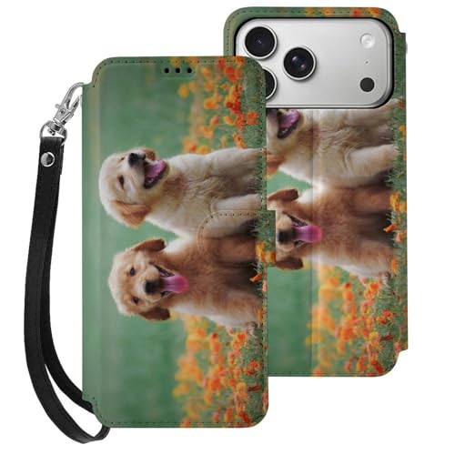 �蒠�^ ��C�̃S�[���f�����g���o�[�̎q�� �Ή� iPhone 17 Pro Max �P�[�X PU���U�[ ���z�^ �X�}�z�P�[�X �g�уP�[�X �}�O�l�b�g�� �g�уJ�o�[ �J�[�h���[ �y�� �S�ʕی� �X�^���h�@�\ ���j���M�t�g DRG1330YH