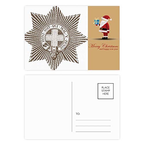 Cartes postales étoile noire et blanche avec ceinture lot de 20 pièces