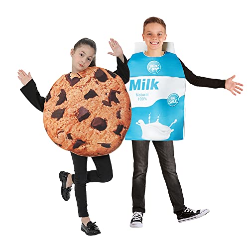 Disfraz infantil de caja de leche y galletas Halloween miniatura 2
