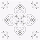 Peel & Stick Floor Tiles Vinyl Flooring 8"x8", Suitable for Wall, Floor, Kitchen, Bathroom, Pet Hous
