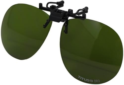 Miniatura 19 de TITUS Gafas de seguridad de soldadura IR de estilo retro con escudo lateral plegable o ajuste OTG sobre gafas Rx IR3 IR5