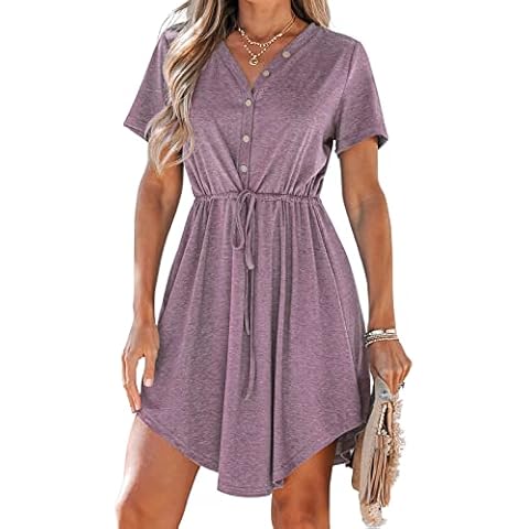 CUPSHE Casual Mini Dress with Drawstring Cover