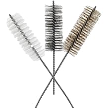 3 Piece Set of 16-Inch Tube Cleaning Brushes Copper, Stainless, Nylon for Various Surface Use 1.5-Inch Diameter