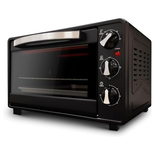 Grunkel - HR-23 HN - Horno eléctrico multifunción de sobremesa de 23l con 3 funciones de calor y selector de temperatura hasta 230ºC. Temporizador hasta 60 min - 1600W (Negro)