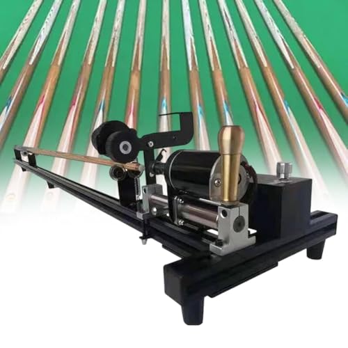 Máquina para Reparar Abrazaderas de Tacos de Billar, Torno para Reparar Tacos de Billar, Herramienta para enderezar Palos y reemplazar Cuero.