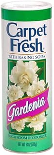 Carpet Fresh Rug and Room Deodorizer with Baking Soda, Gardenia Fragrance, 14 oz (12 Pack)