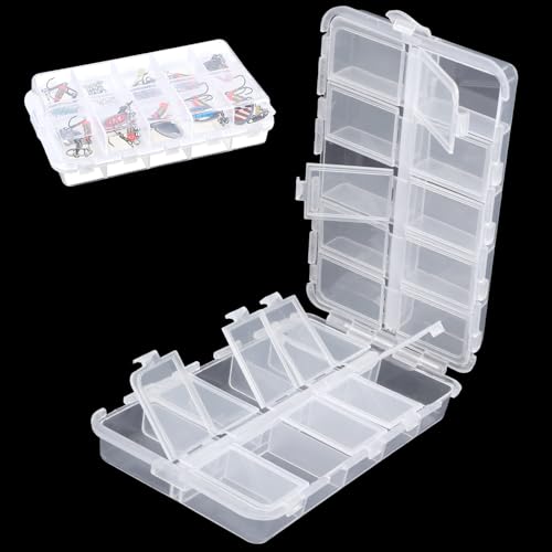 20 Compartments Tackle Boxes Soft Plastic Bait Storage