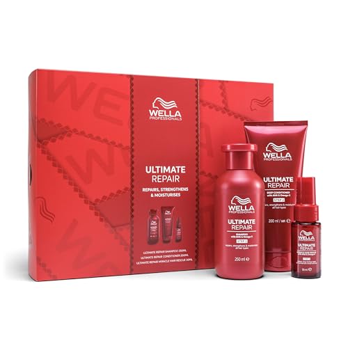 Wella Professionals Ultimate Repair - Rituals Gift Set - Includes Shampoo, Conditioner and Spray Serum - Hair Care Perfect for Christmas