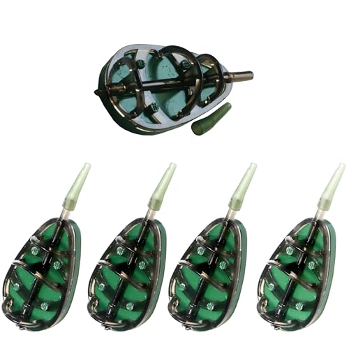 5 Pcs Inline Method Feeders Carp Fishing Method Feeder Carp...