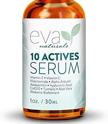 Skin Brightening Serum for Women - Facial Serums for Glowing Skin with Vitamin C, Hyaluronic Acid, Niacinamide, and Vitamin E - Dark Spots Remover for Face - Sun Spot Remover for Face Serum Corrector