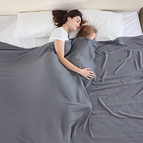 Vhome Cooling Blankets For Hot Sleepers, 100% Bamboo Summer Blanket For Adults Kids, Lightweight Breathable Throw Can Keep Body Cool For Night Sweats, For Bed Sofa And Everywhere Dark Grey 79''X91'' #TOP10