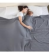 VHOME Sommerdecke aus Bambus, Dunkelgrau 240x220cm
