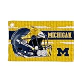 Northwest NCAA Michigan Wolverines Golf Towel – Official Licensed Microfiber Waffle Fabric, Absorbent 16x25 in Club Cleaning Accessory, Light Up Design