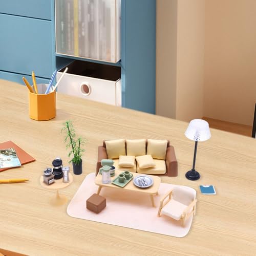 Mini meubles robustes avec accessoires de maison de sonde précis - 3