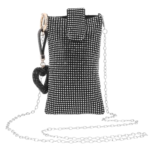 Sac pochette téléphone élégant Abaodam, le petit sac bandoulière au fini brillant