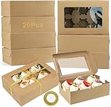 【Polyvalente】 Idéale pour transporter et conserver des gâteaux, cupcakes, muffins et autres produits de pâtisserie. Parfaite pour les réunions de famille, anniversaires, mariages, baby showers ou pour la vente en boutique, cette boite gateau carton est le choix idéal pour toutes vos occasions.