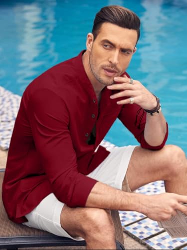 Image of Bellstone Men's Solid Cotton Shirt | Casual | Plain | Full Sleeve | Summer-Regular Fit| Men Stylish Shirt | Everyday Formal Wear |Soft Breathable Fabric | Everyday Smart Casual Wear