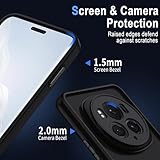 XTCASE For Honor Magic 6 Pro 5G Magnetic Case Compatible with Magsafe, Matt Translucent Mobile Phone Case for Honor Honor Magic 6 Pro 5G, Scratch-Resistant PC Back + TPU Bumper - Black - Image 8