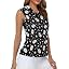 Skull Golf Club Ball Print Black