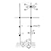 Acouto Laboratory Support Stand - Multifunctional Laboratory Support Experimental Chemistry Biology Teaching Stand - with Rod Industrial & Scientific & Scientific