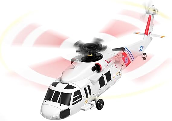 WL K270 UH-60L RC Helicopter, 4CH 4-Rotor Brushless Flybarless Military Helicopte Model with Altitude Hold, Optical Flow & One-Key Takeoff, Beginner-Friendly RC Aircraft for Adults (RTF)