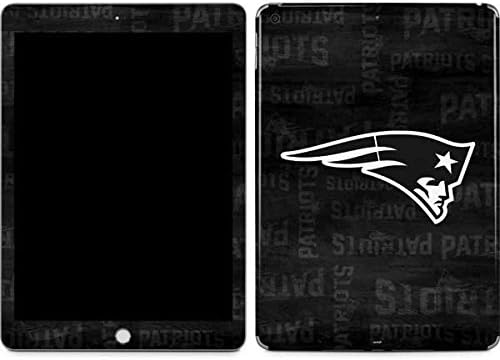 Skinit Decal Tablet Skin Compatible with iPad 9.7in (2018) - Officially Licensed NFL New England Patriots Black & White Design