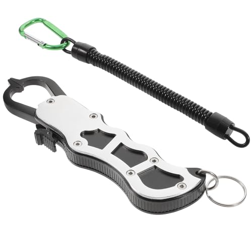 Pinza de pesca de aluminio con apertura extra ancha y mango ergonómico para camping