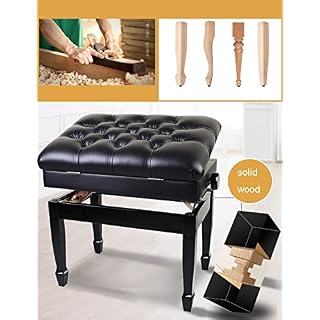 TEmkin Banc de Piano d’artiste en Cuir, Tabouret de Piano Solo avec Compartiment de Rangement et Coussin rembourré, 60 x 40 x 50-60 cm - Les Beatles, Paul McCartney, John Lennon, RIngo Starr, George Harrison TEmkin Banc de Piano d'artiste en Cuir, Tabouret de Piano Solo avec Compartiment de Rangement et Coussin rembourré, 60 x 40 x 50-60 cm – Image 6