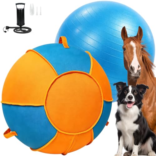 Image of 25 Inch Dog Herding Ball with 1000D Cover and 3 Handles for Large Dog
