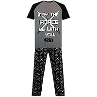 Star Wars Pijama para Hombre La Guerra de Las Galaxias Negro