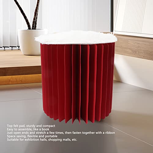 Banquinho papel dobrável, dobrável em um livro, fácil montar, cadeira elegante, presente portátil pa
