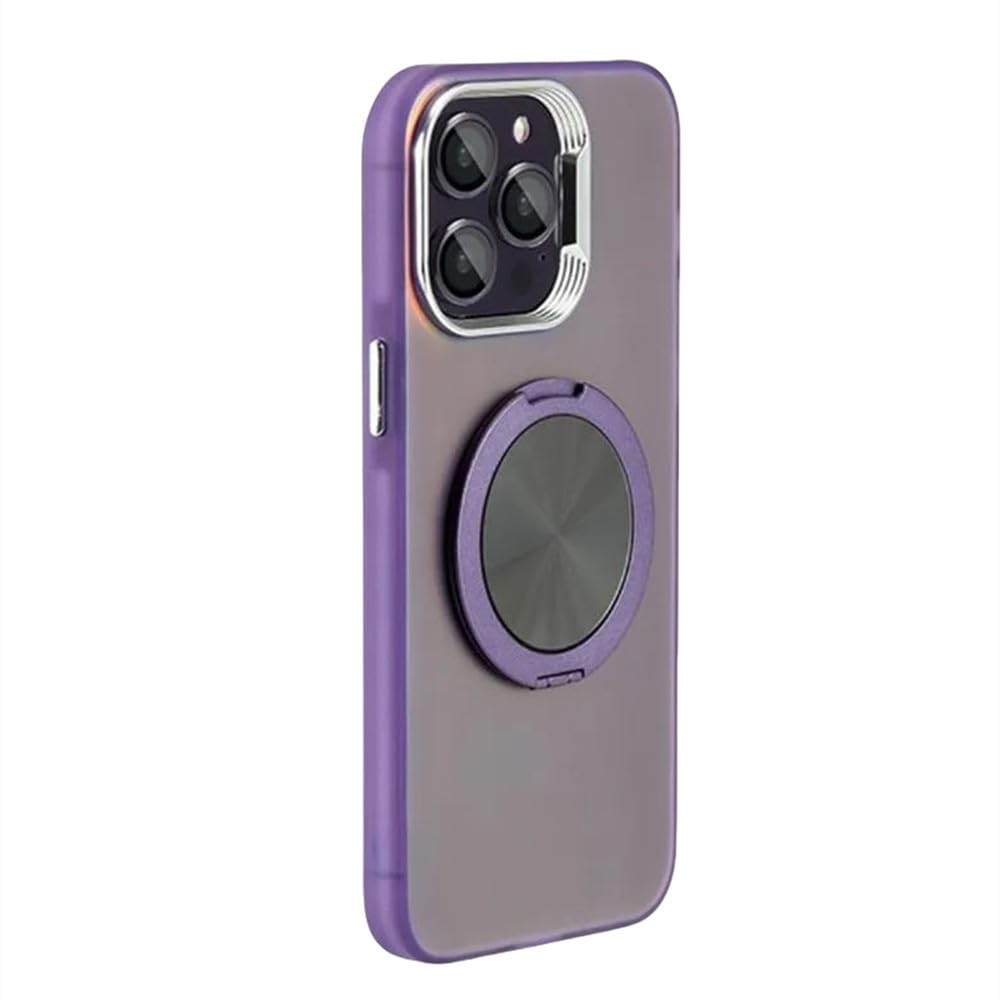 Coque iPhone 15 violet foncé antichoc protégeant l'objectif - 8