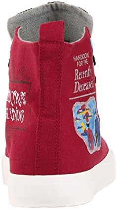 Ground Up Beetlejuice Recently Deceased Maroon Sneakers for Adults Men's 5 / Women's 7 | Image 5