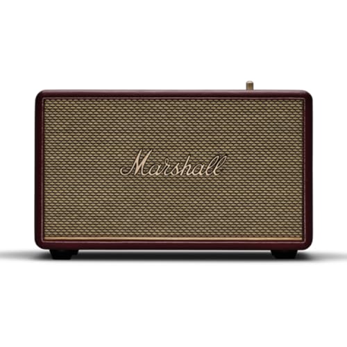 Marshall Acton III Wired Connectivity Stereo Home Speakers with Bluetooth 5.2 & RCA or 3.5mm Input – Burgundy
